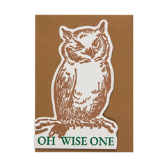 Čestitka Oh Wise One Owl brenda Archivist