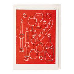 Archivist čestitka Vino Rosso
