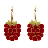 Coucou Suzette Naušnice Raspberry