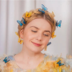 Coucou Suzette Mini kopča za kosu Blue Butterfly | SHARENO