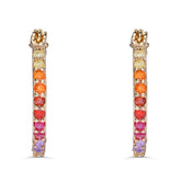 Crystal Haze Mini ring naušnice - Rainbow