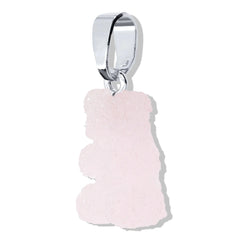 Crystal Haze Nostaglia bear Fizzy privjesak Strawberry - srebrni | SHARENO