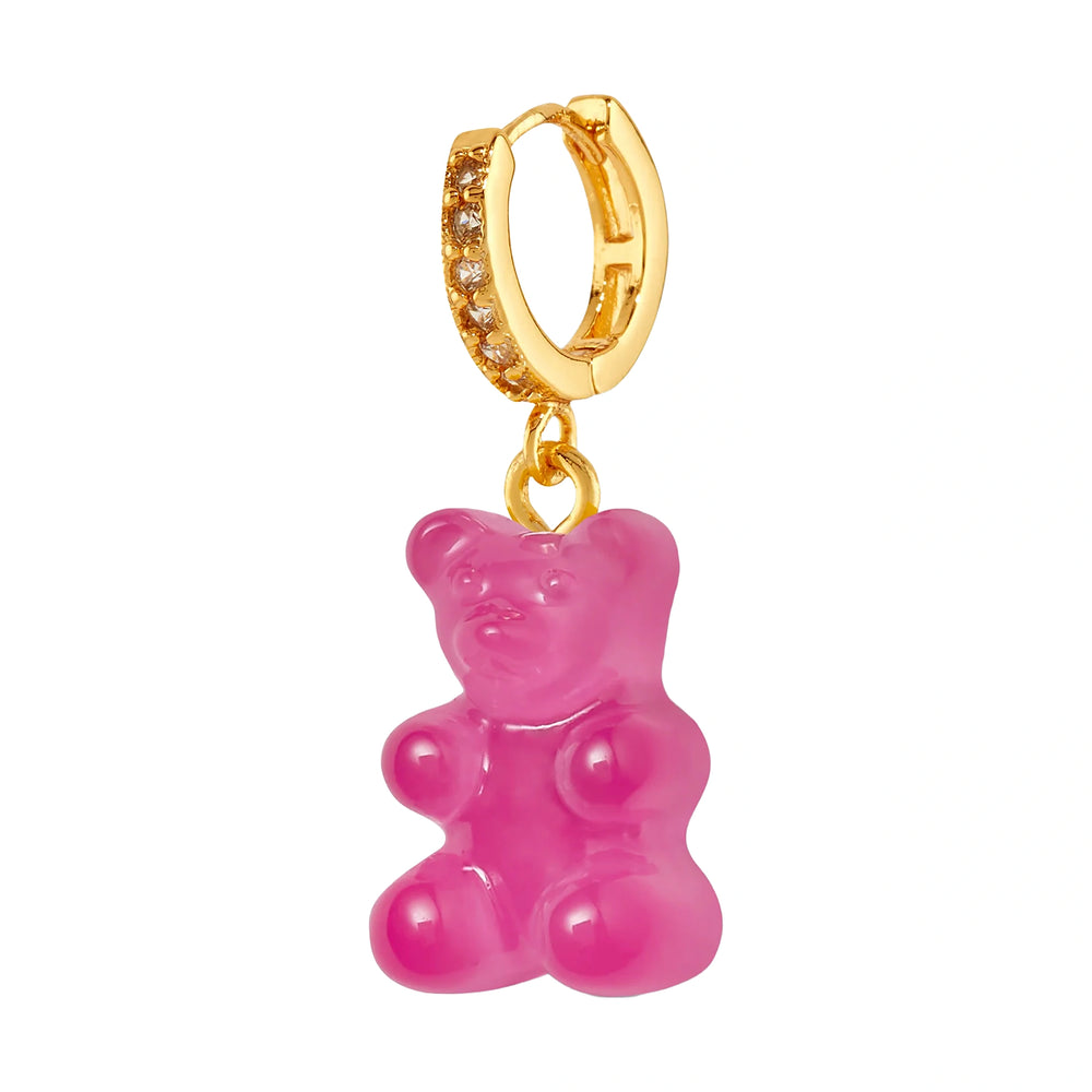 Crystal Haze Nostalgia bear naušnica - Lollipop