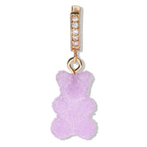 Crystal Haze Nostalgia bear Fizzy naušnica - Grape