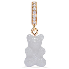 Crystal Haze Nostalgia bear Pave privjesak - Glittery