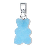 Crystal Haze Nostalgia bear Fizzy privjesak - Blueberry srebrni
