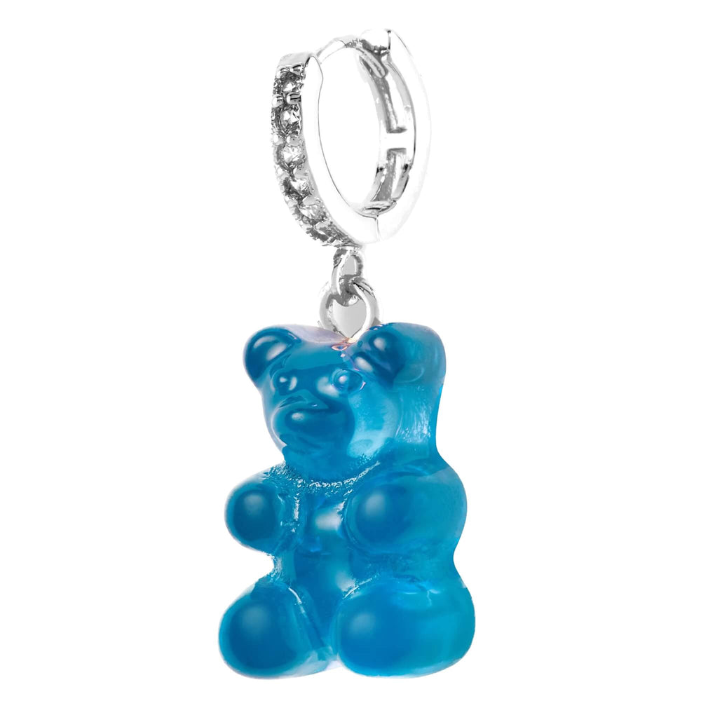 Crystal Haze Nostalgia bear naušnica - Azure srebrna