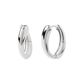 PDPAOLA Naušnice Helix - srebrne