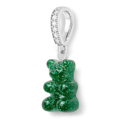Nostalgia bear Pave privjesak - Green Haze srebrni brenda Crystal Haze