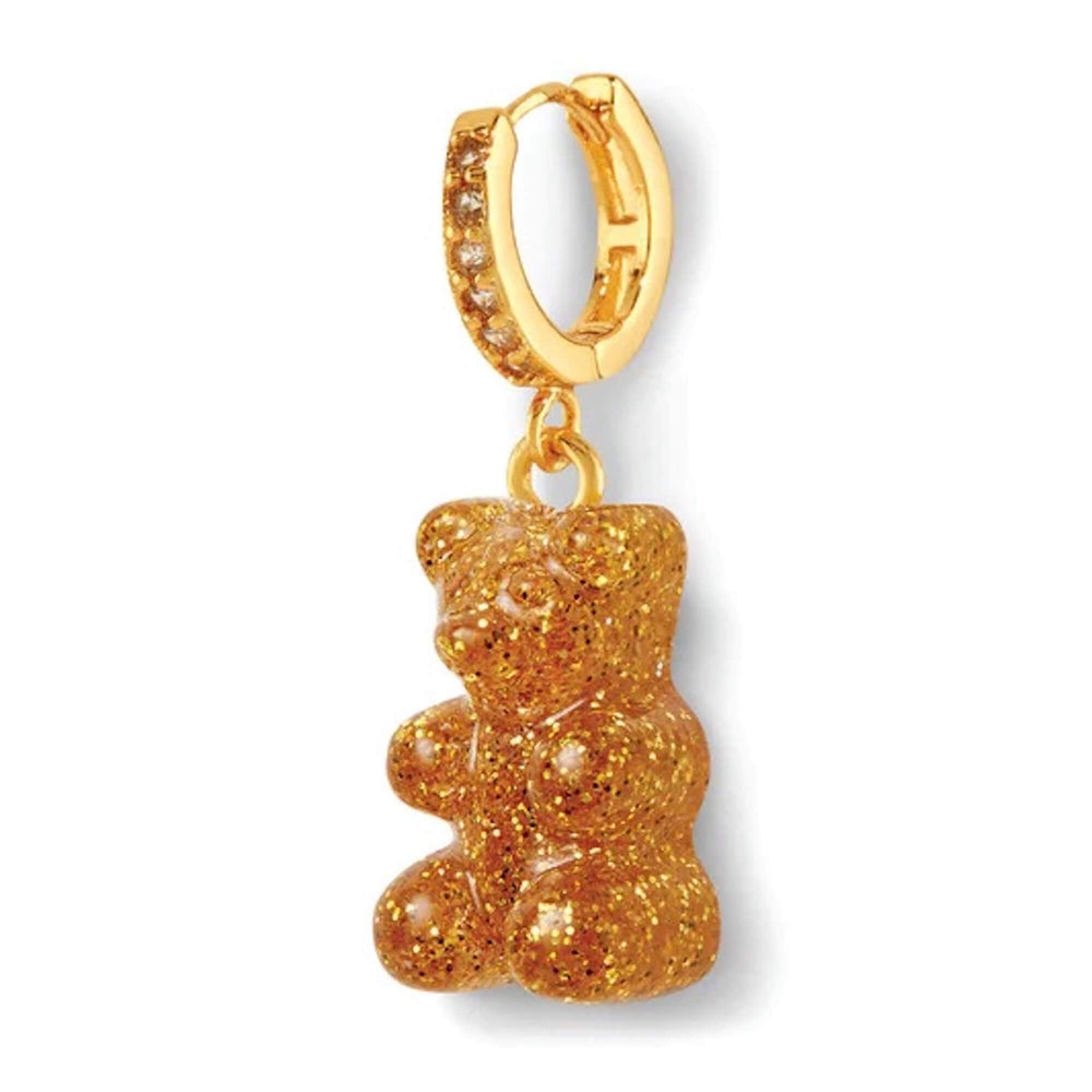 Crystal Haze Nostalgia bear naušnica - 24 k
