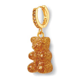 Crystal Haze Nostalgia bear naušnica - 24 k