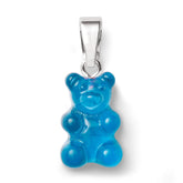 Crystal Haze Nostalgia bear privjesak - Azure srebrni