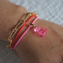 Crystal Haze Nostalgia bear privjesak - Bubblegum pink | SHARENO