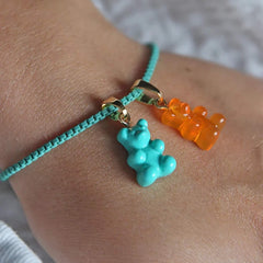 Nostalgia bear privjesak - Mykonos blue brenda Crystal Haze