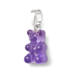 Nostalgia bear privjesak - Plum srebrni brenda Crystal Haze