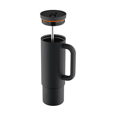 Termos boca sa slamkom - Tuxedo Black (800ml) brenda 24Bottles