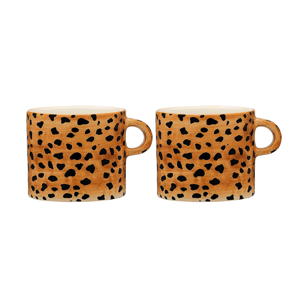 Anna + Nina Set šalica za čaj - Leopard