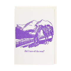 Archivist Did I turn the oven off čestitka