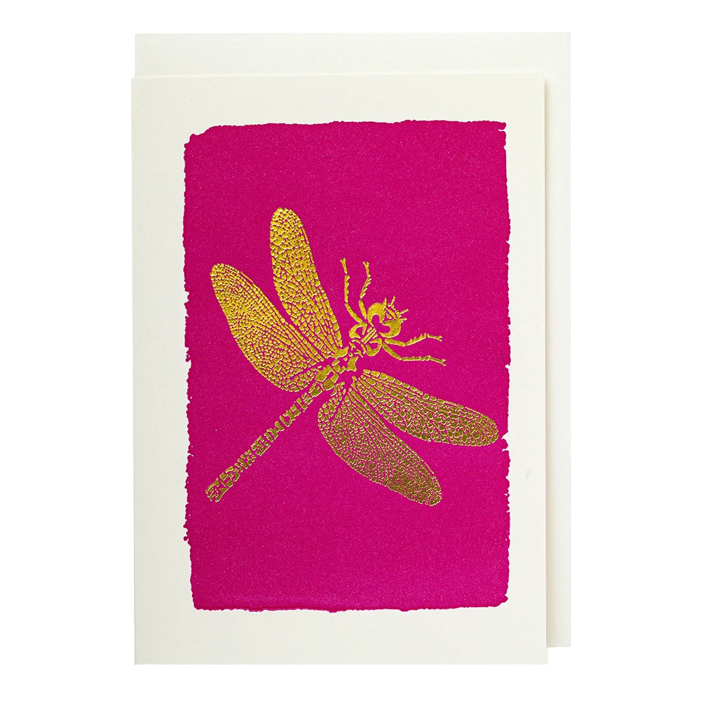 Archivist čestitka Gold Dragonfly