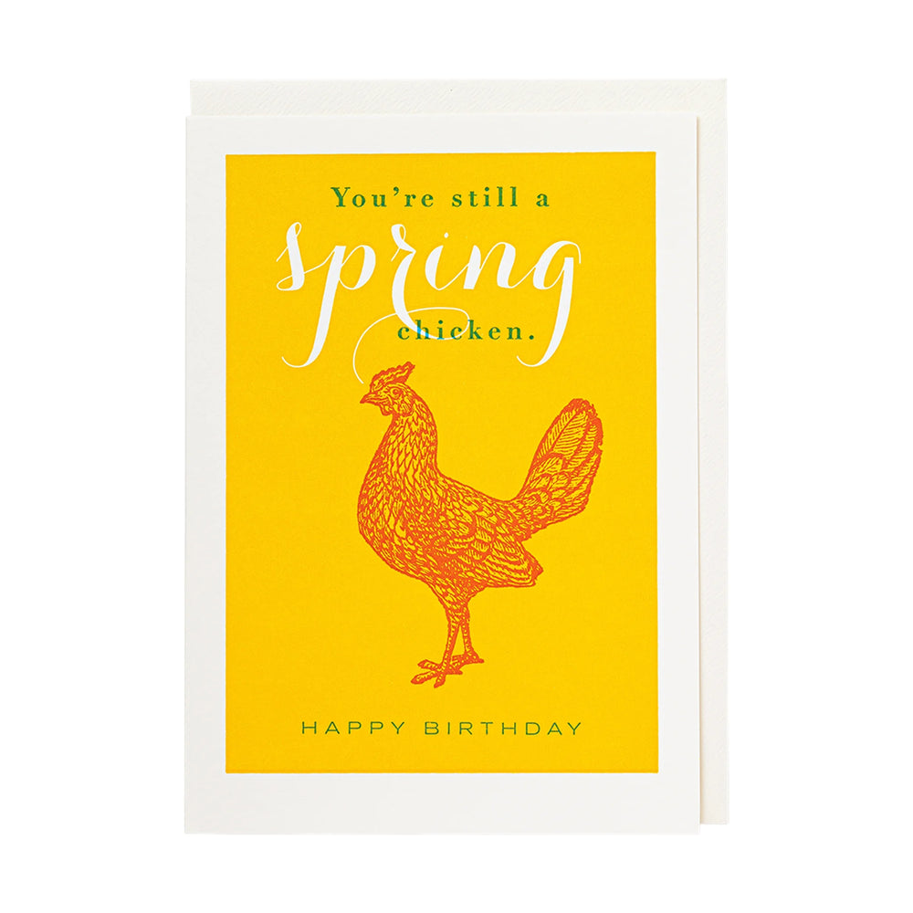 Archivist čestitka Spring Chicken