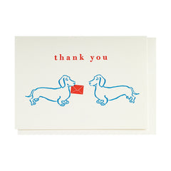 Archivist čestitka Thank You Dachshund