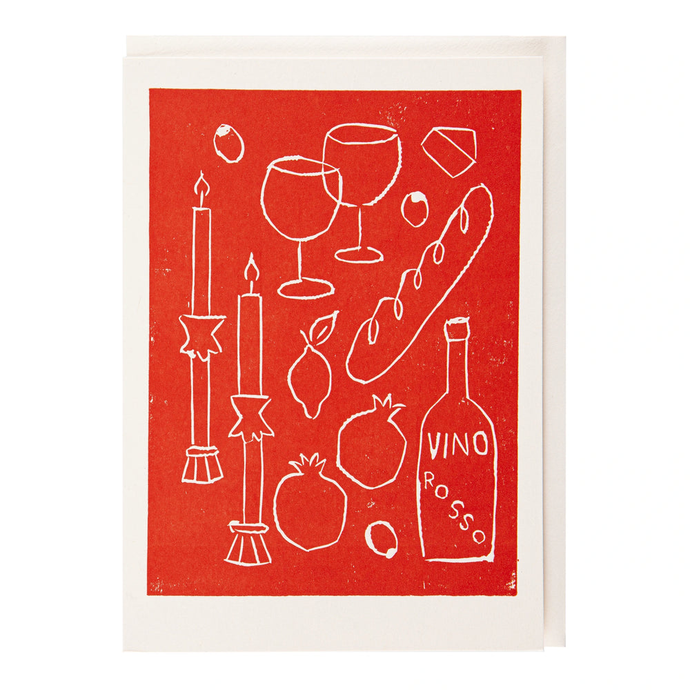 Archivist čestitka Vino Rosso
