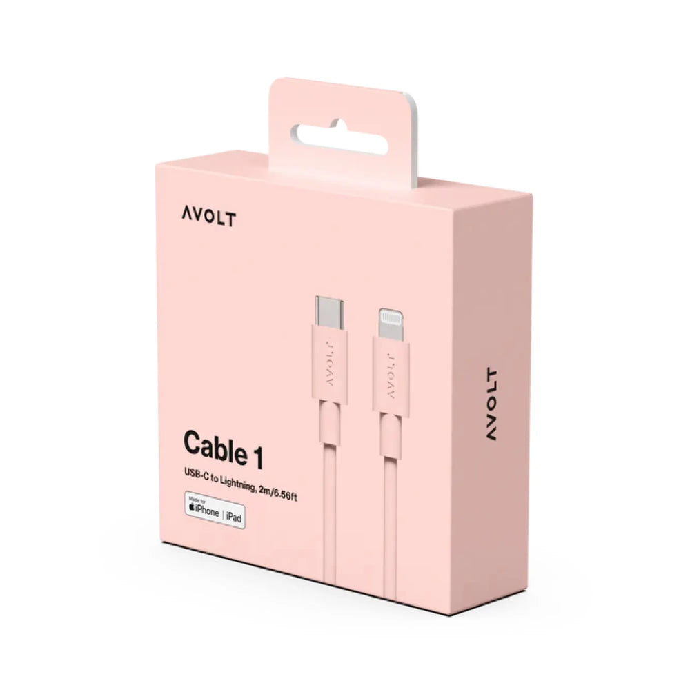 Kabel 1 - USB-C New Pink - 2 m brenda Avolt