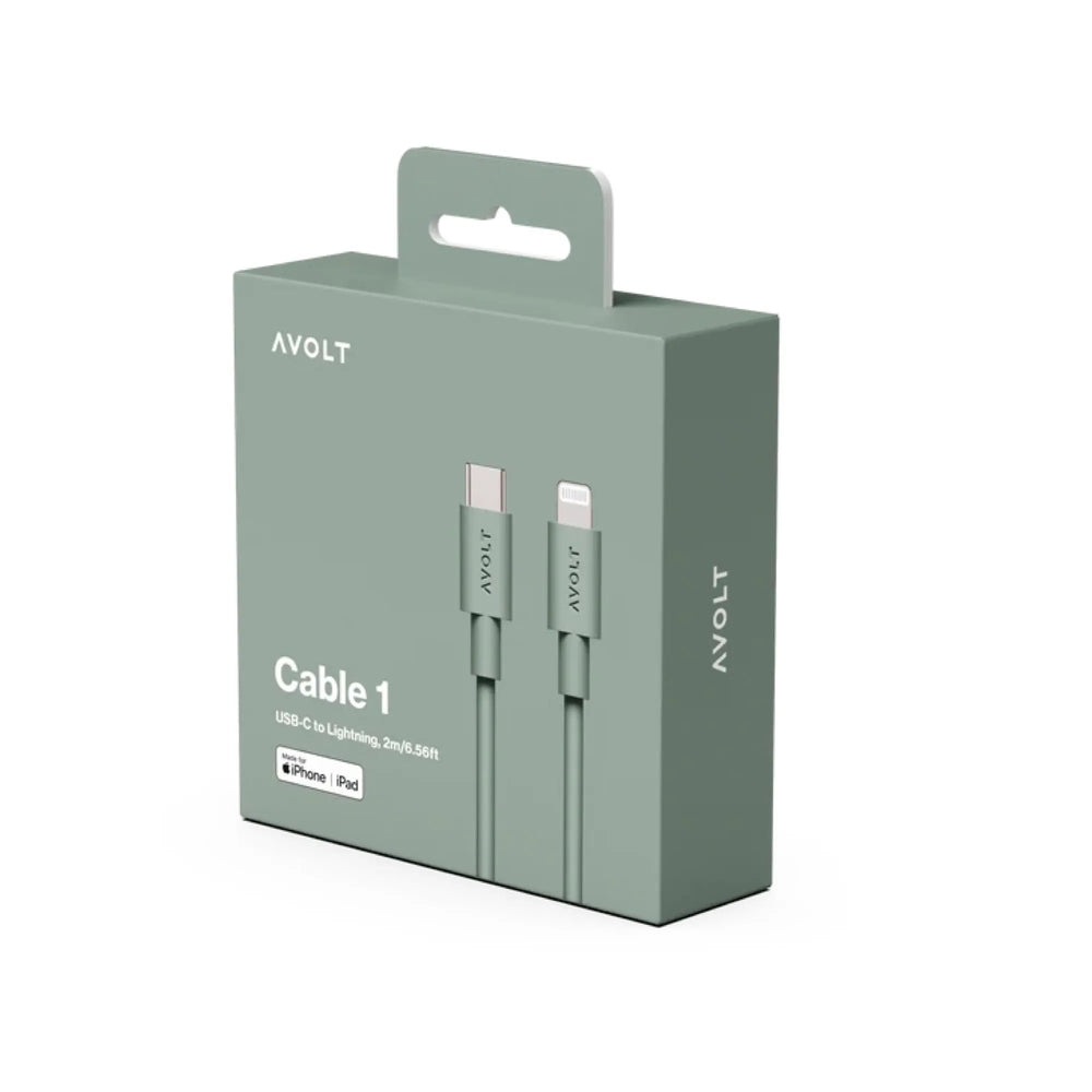 Kabel 1 - USB-C Oak Green - 2 m brenda Avolt