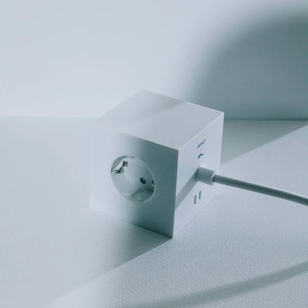Avolt Square 1 Opal White USB-C - 1,8 m | SHARENO