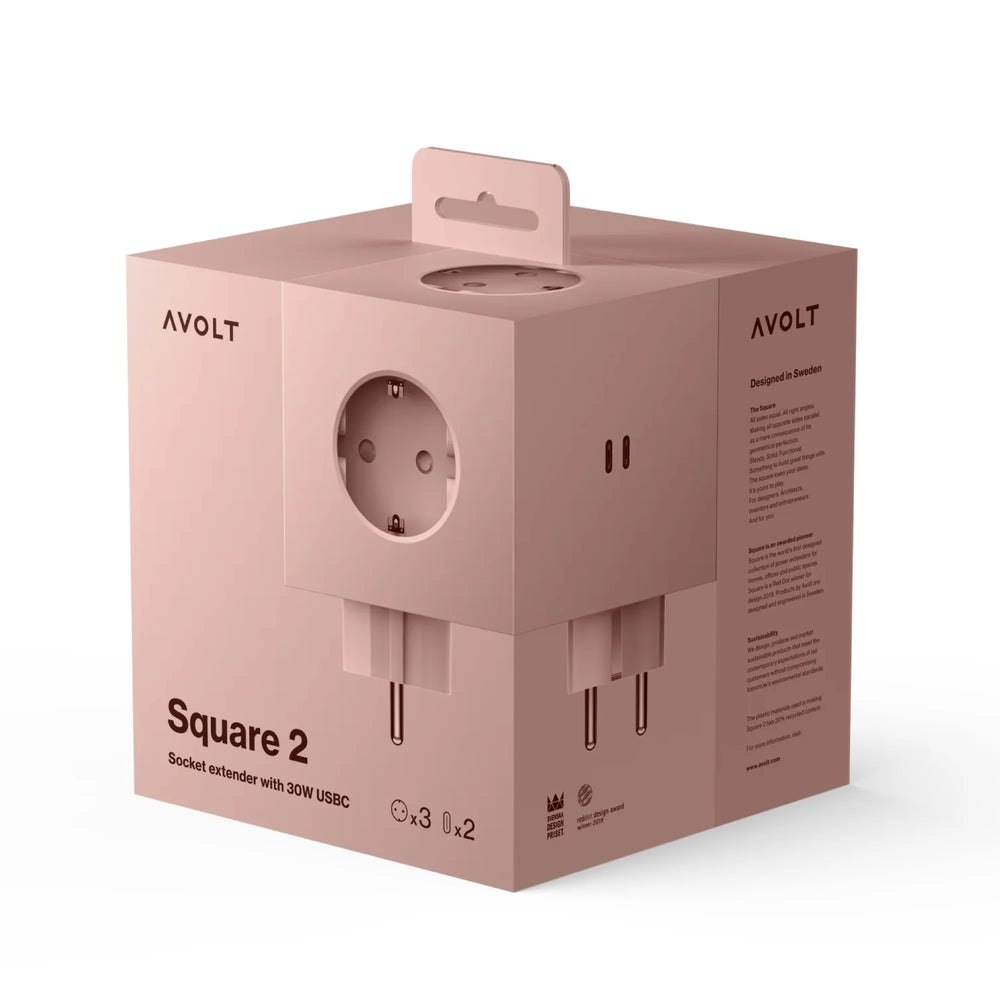 Square 2 Old Pink USB-C brenda Avolt