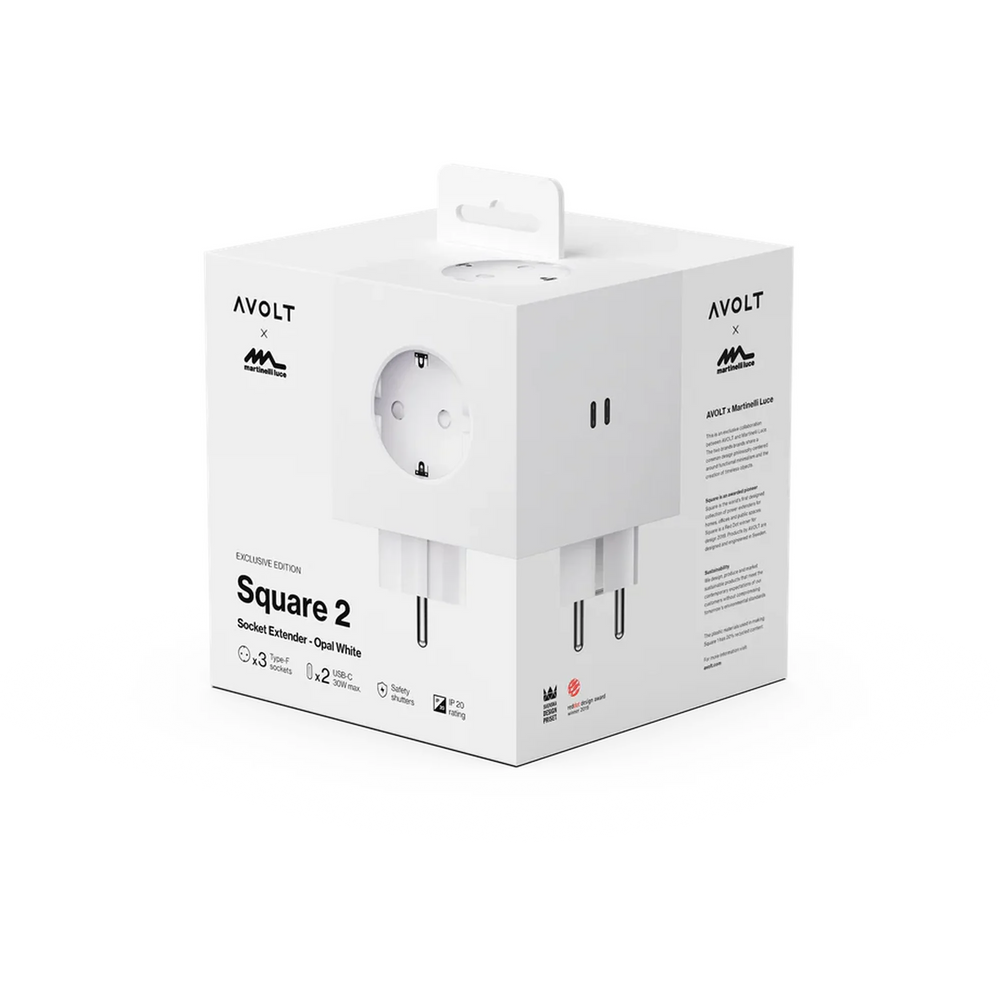 Square 2 Opal White USB-C brenda Avolt - tech dodaci - prikaz 7