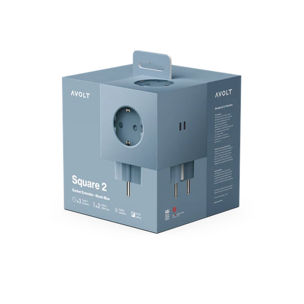 Square 2 Shark Blue USB-C brenda Avolt - tech dodaci - prikaz 7