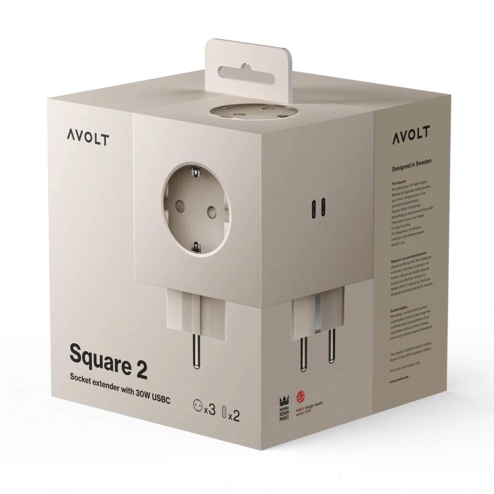 Square 2 Beige USB-C - tech dodaci - Avolt - prikaz 6
