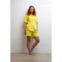 Bongusta Naram Košulja Pristine & Neon Yellow | SHARENO