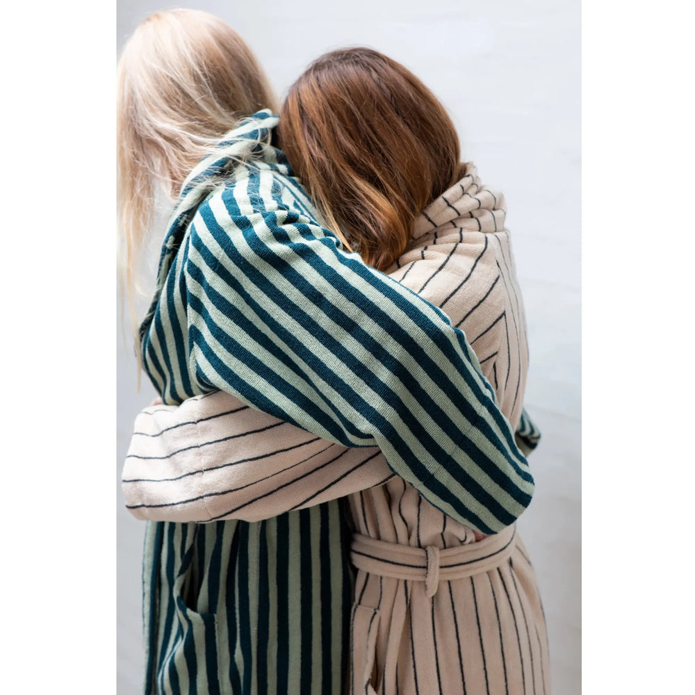 Pamučni Kućni ogrtač - Seafoam & Deep Teal Bongusta - dodatni prikaz