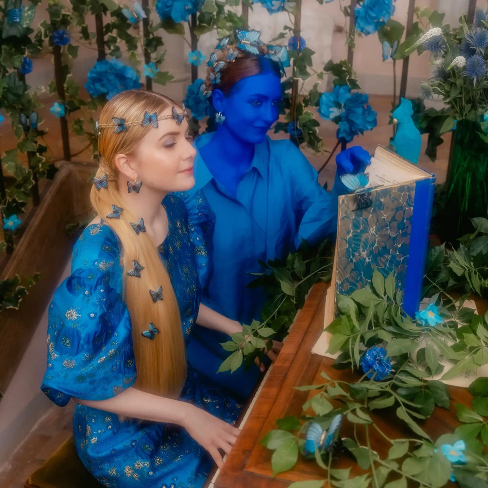 Kopča za kosu Blue Butterfly - dodaci za kosu - Coucou Suzette - prikaz 6