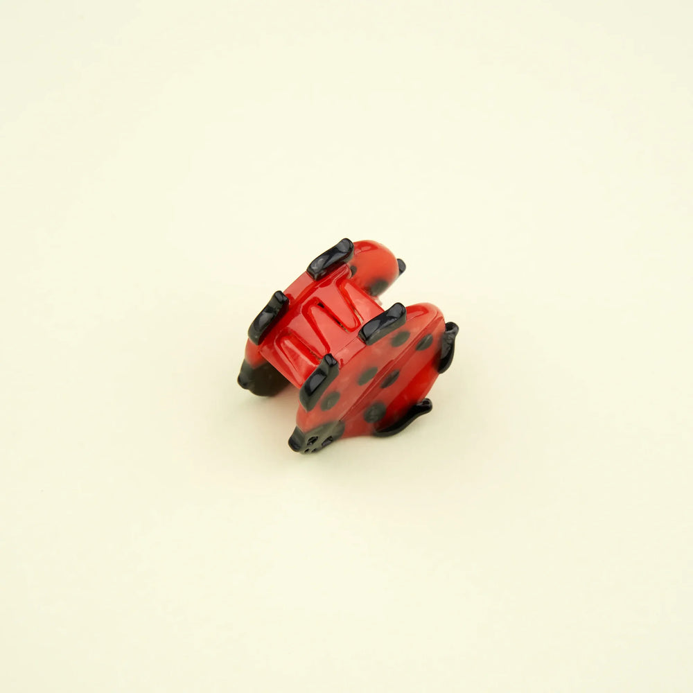 Coucou Suzette Mini kopča za kosu Ladybug prikaz zubaca s zadnje strane