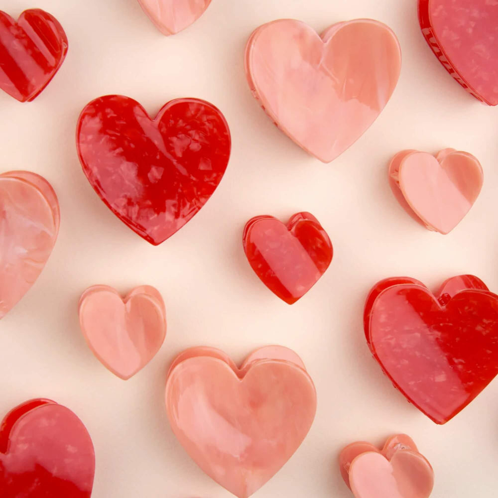 Mini kopča za kosu Pink Heart Coucou Suzette - dodatni prikaz