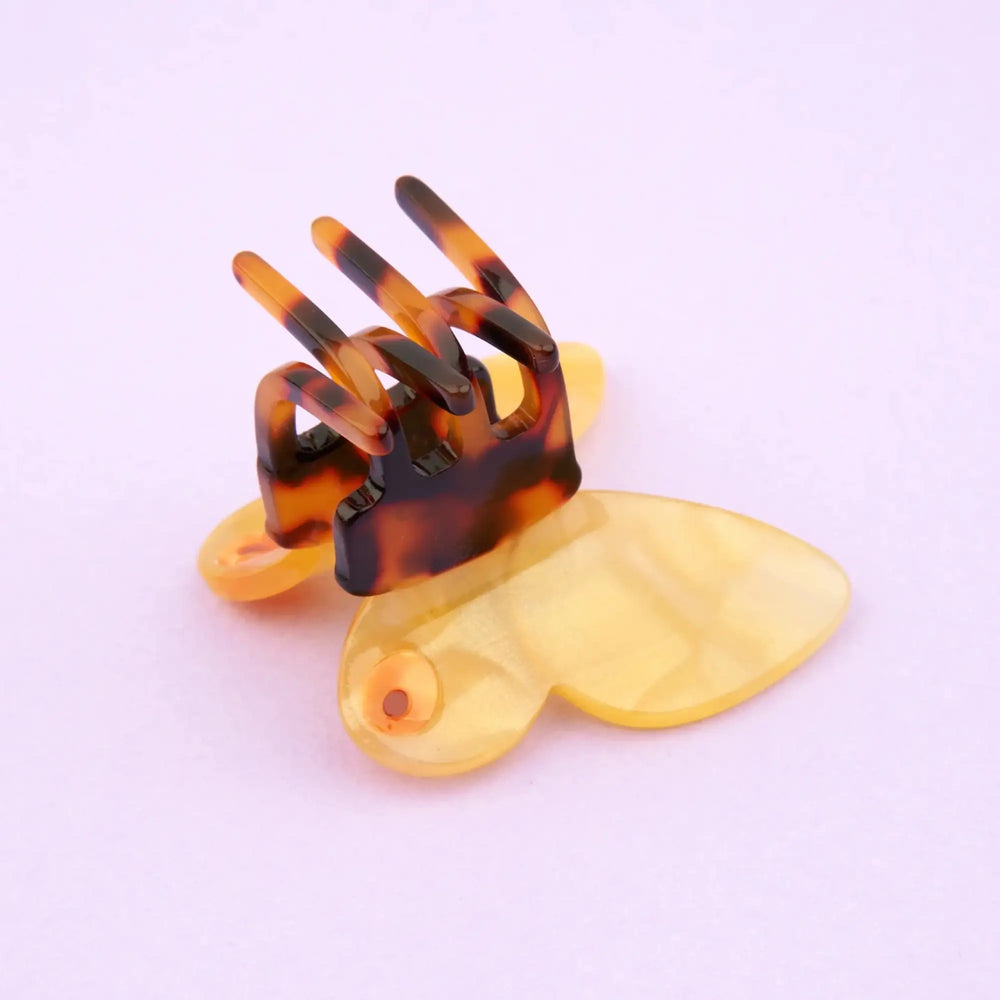 Mini kopča za kosu Yellow Butterfly Coucou Suzette - dodatni prikaz