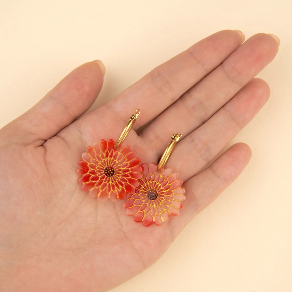 Coucou Suzette Naušnice Dahlia - nakit