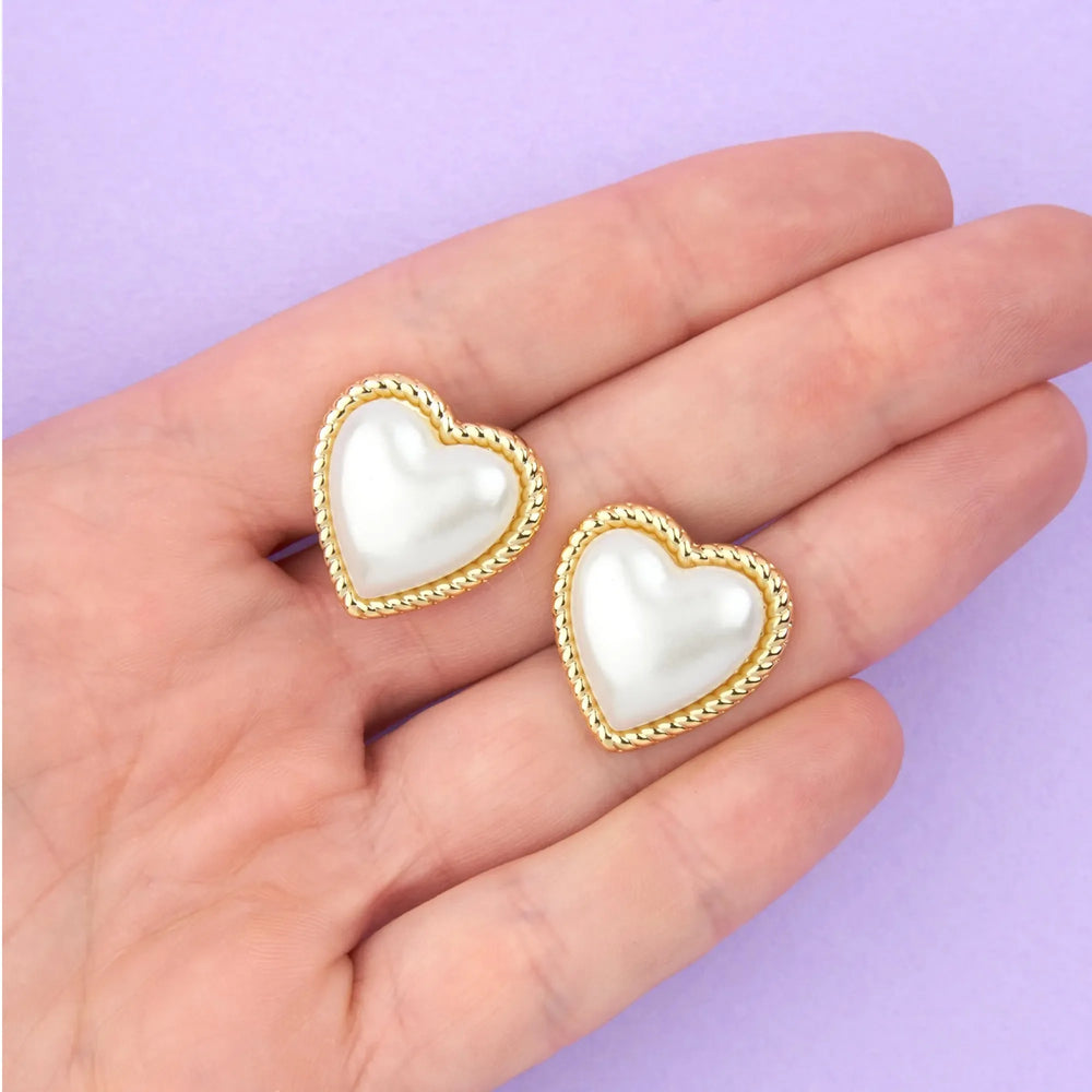 Naušnice Pearl Heart - nakit - Coucou Suzette - prikaz 6