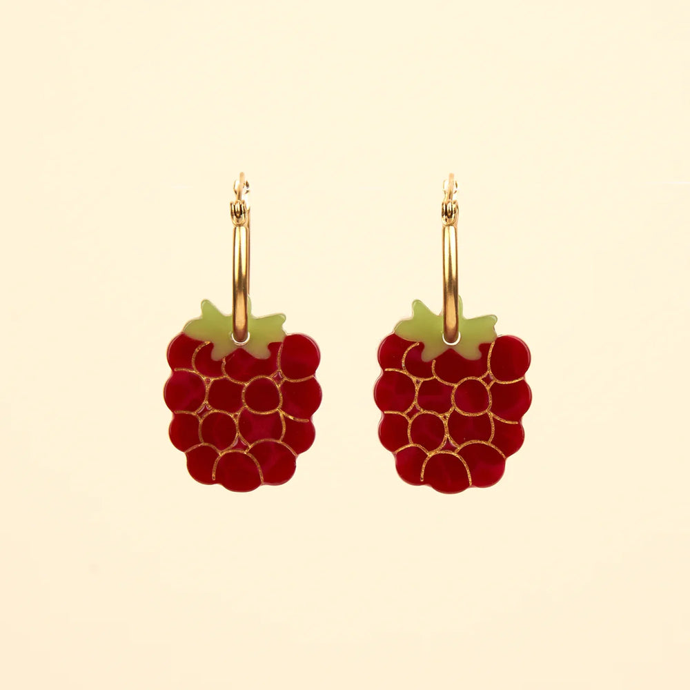Naušnice Raspberry - nakit - Coucou Suzette - prikaz 6