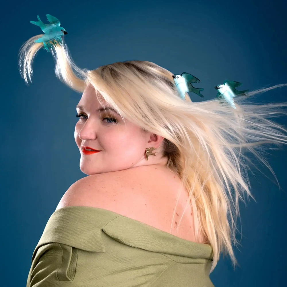 Coucou Suzette Naušnice Swallow - nakit