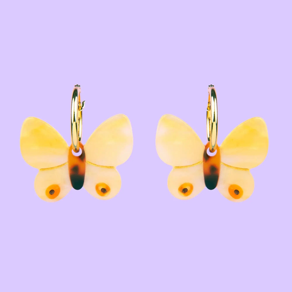 Naušnice Yellow Butterfly - nakit - Coucou Suzette - prikaz 6