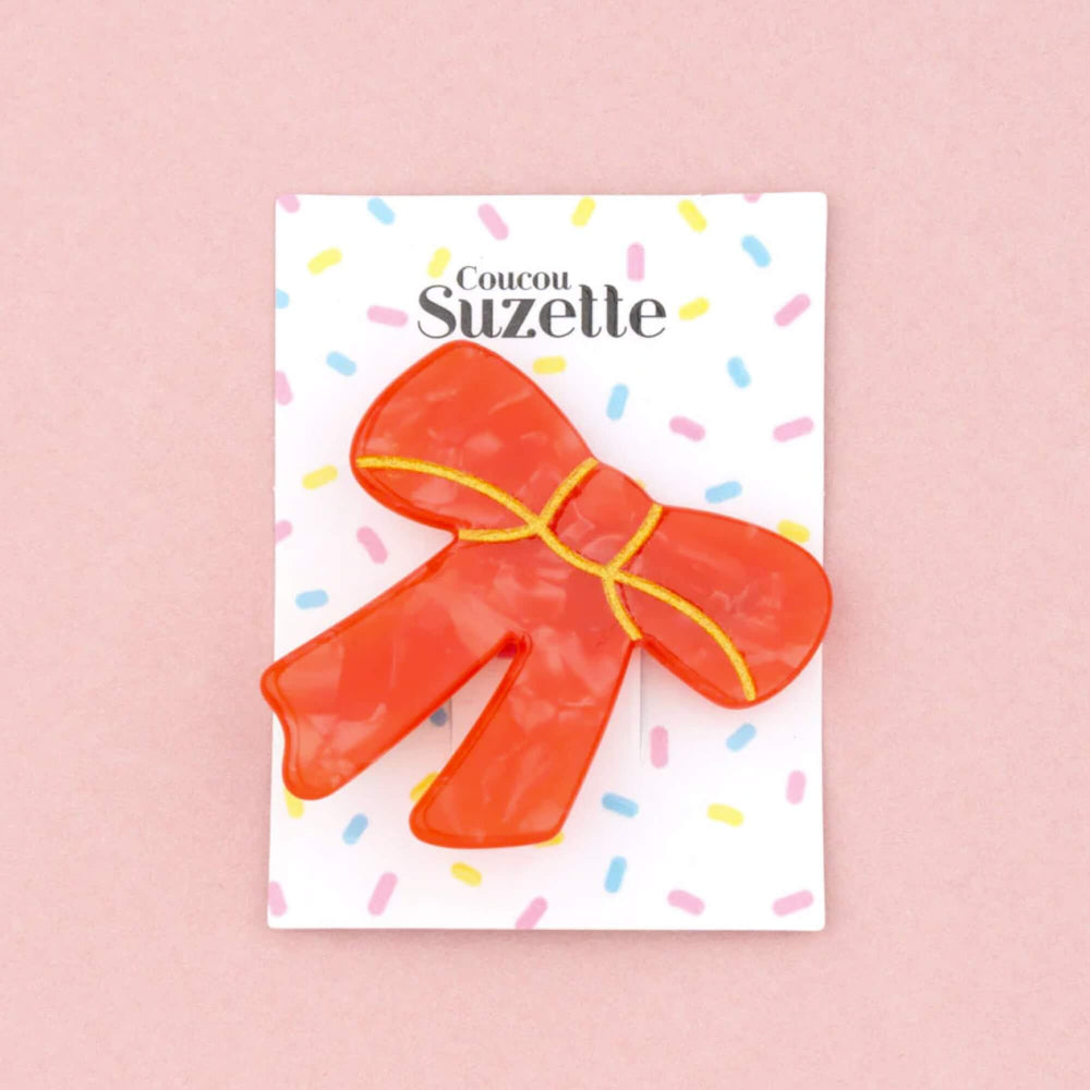 Coucou Suzette Španga za kosu Red Bow | SHARENO - prikaz 8