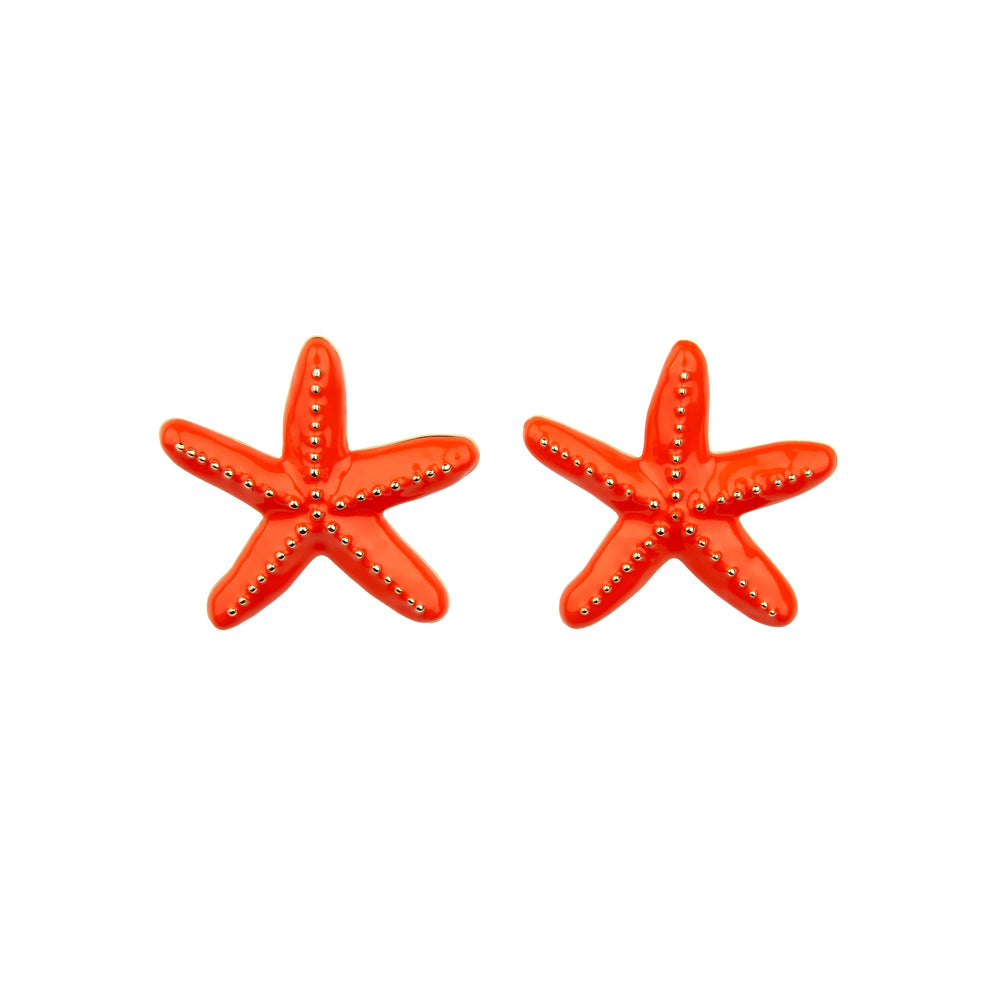 Coucou Suzette Naušnice Metal Starfish