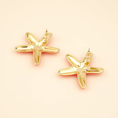 Coucou Suzette Naušnice Metal Starfish - iz drugog kuta
