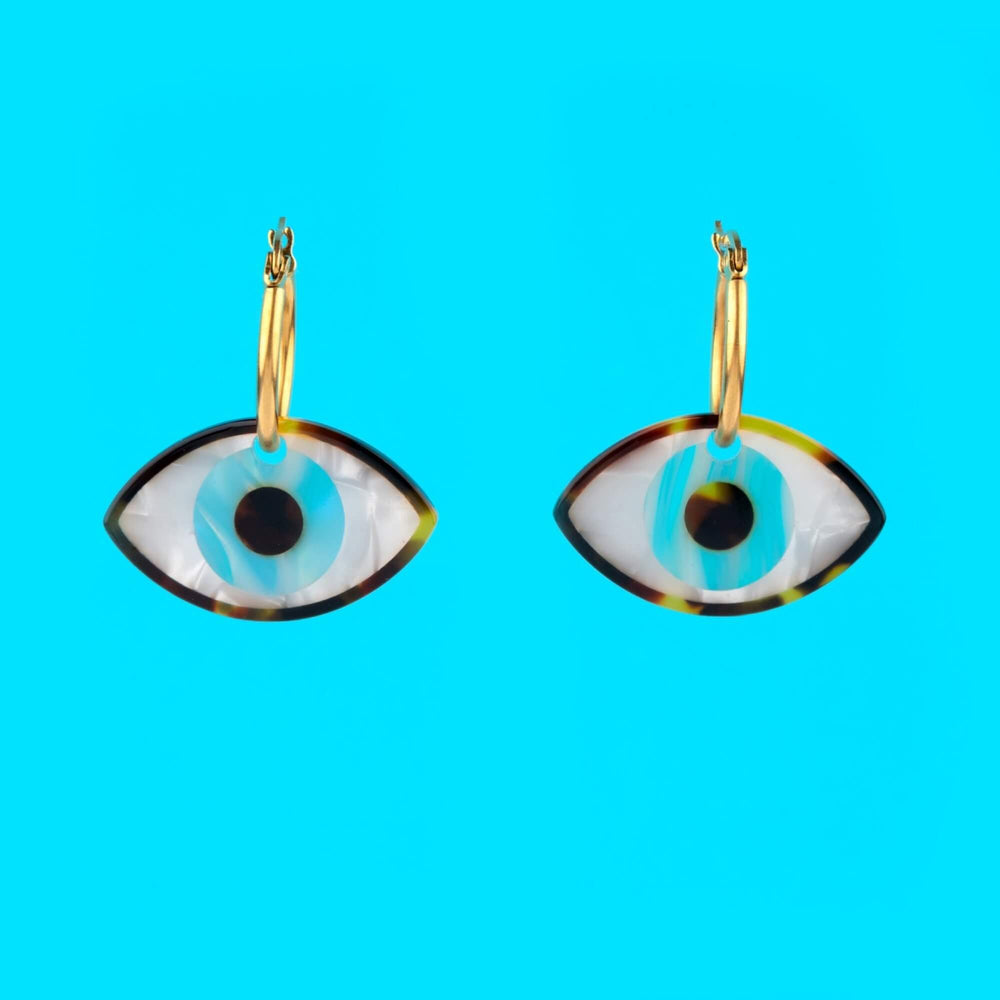 Coucou Suzette Naušnice Blue Eye | SHARENO