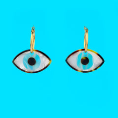 Coucou Suzette Naušnice Blue Eye | SHARENO