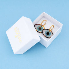 Coucou Suzette Naušnice Blue Eye - nakit
